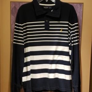 Nautica Long Sleeve Polo